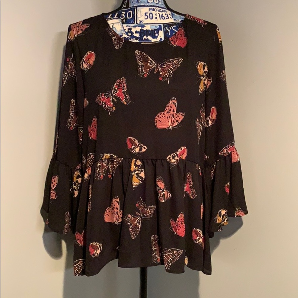 CUPIO Butterfly Blouse